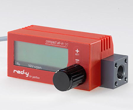 Battery powered Mass Flow Meter for air and gas